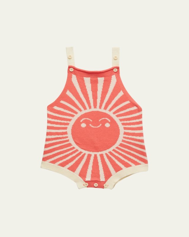 Kid's Sunshine Intarsia Romper, Size Newborn-24